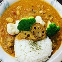 創作！魚のアラでフィッシュカレー